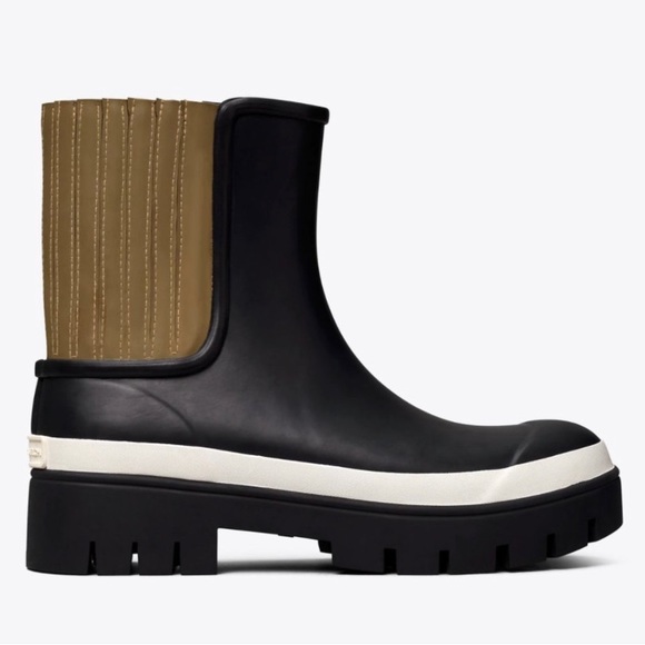 Tory Burch Hurricane Boot / Perfect Black/Olive - Picture 2 of 6